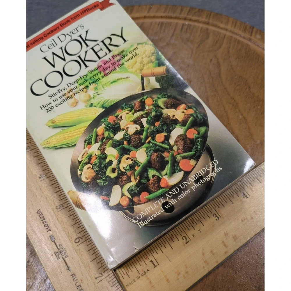 1981‎ Ceil Dyer's Wok Cookery VTG Cookbook Dell Paperback
